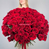 Букет из 101 красной розы Премиум